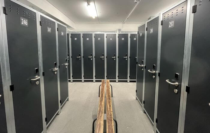 Casiers de la consigne à ski